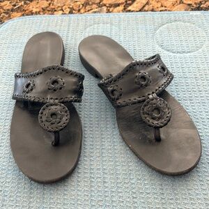 Jack Rodgers Black Sandals